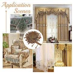 5.9 м полиэстеровая кружевная лента с бахромой OCOR-WR0001-37B