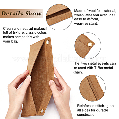 4 шт. 4-цветный войлочный органайзер для кошелька&nbsp;FIND-WR0005-80