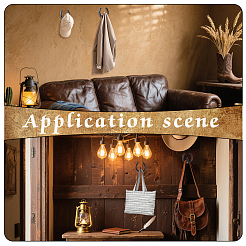 4 шт. чугунных крючков для одежды в форме подковы&nbsp;AJEW-GA0009-22A