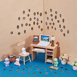 144 шт. 24 стиля кабошонов из сплава&nbsp;FIND-PH0028-92