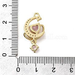 Латунные микро проложить кубического циркония подвески KK-A275-17B-G