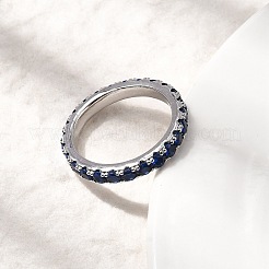 Латунные микро проложить пальцев кольца кубического циркония RJEW-P166-09B-P