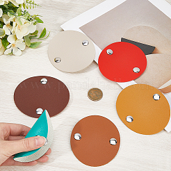 6 шт. 6-х стильный кожаный держатель для кабеля наушников AJEW-GF0008-45