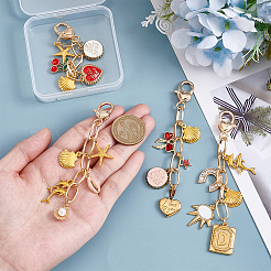 4 шт. подвеска из сплава эмали и страз&nbsp;HJEW-NB00317