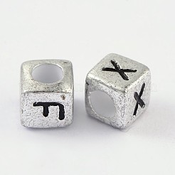 Акриловые бусины с горизонтальным отверстием PB43C9308