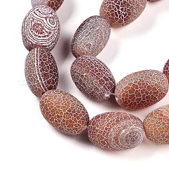 Естественные выветрившиеся агатовые бусины G-N344-43