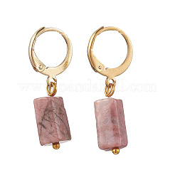 3 пара серег из нержавеющей стали 304 с натуральными камнями и застежкой-русиком EJEW-JE06527-01