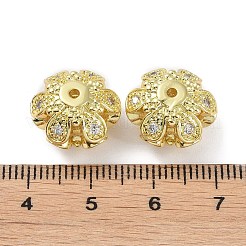 Покрытие стойки латунь микропаве прозрачные кубические циркониевые бусины KK-K341-40G