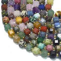 Природные смешанные камень бисер пряди G-K389-A40-01