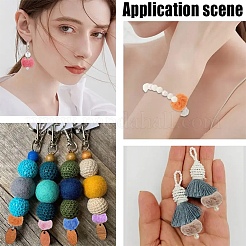 30 шт. 10 цвета имитация кроличьей шерсти европейские бусины&nbsp;FIND-YW0010-16