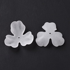 3-лепестковые прозрачные акриловые шарики&nbsp;X-OACR-A017-11