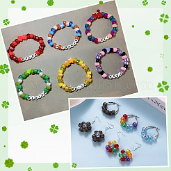 1000шт набор из пластиковых бусин пони и акриловых бусин-цветов&nbsp;DIY-SP0003-95A