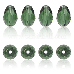 325шт прозрачные стеклянные бусины нити&nbsp;EGLA-PA0001-04A