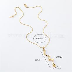 3 шт. минималистичные нерегулярные витые подвески из нержавеющей стали для женщин PL8939