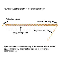 Латунные бретельки для бюстгальтера-цепочки FIND-GO00006