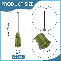 120 шт. иглы для нанесения клея из нержавеющей стали 304&nbsp;FIND-BC0013-23B-01