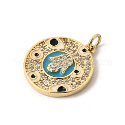 Латунные микро проложить кубического циркония подвески&nbsp;KK-K419-01G