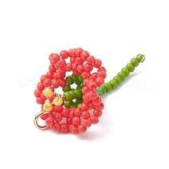 Подвески-цветы из стеклянных бусинок&nbsp;PALLOY-MZ01171-02