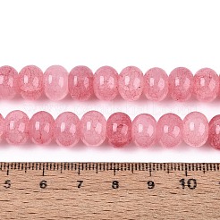 Выпечки нарисованные потрескивание стеклянные бусины пряди&nbsp;DGLA-N020-01A-02