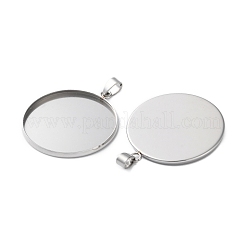 Оправы для подвесок из нержавеющей стали 304 в виде кабошонов STAS-L282-010P-10