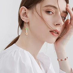 2 нити бусин из натурального белого лунного камня G-OC0004-42