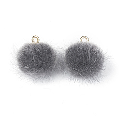 Подвески из искусственного норкового меха&nbsp;DIY-TAC0007-44N