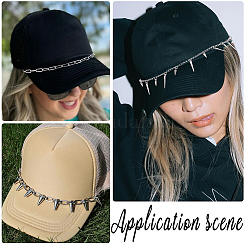 8 шт. 8 стиля панк-стиль цепей Rolo из нержавеющей стали 304 и сплава колпачковых цепей&nbsp;HJEW-SC0002-43