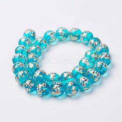 Бусы лэмпворк ручной работы&nbsp;LAMP-E015-01E