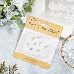 10шт латунные микропаве прозрачные кубические циркониевые подвески KK-BBC0020-72