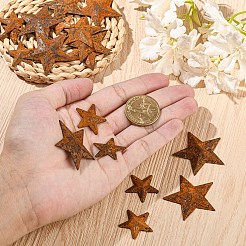 Наборы для самостоятельного изготовления подвесных украшений из ржавого железа и джутового шнура&nbsp;DIY-YW0010-27