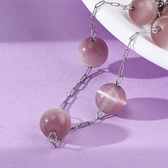 Браслеты-цепочки из нержавеющей стали 304 BJEW-C094-01P-01