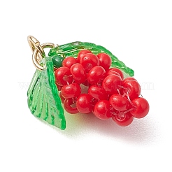 Подвески из стеклянных бусин в виде винограда&nbsp;PALLOY-MZ00467-05