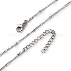 Ожерелья-спутнички из нержавеющей стали 304 толщиной 0.9 мм NJEW-T016-21B-P
