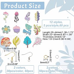 Набор для самостоятельного изготовления сережек из растений&nbsp;DIY-AR0003-33