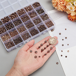 1200шт 24 стиля тибетский стиль сплава бусин-разделителей наборы&nbsp;TIBEB-PH0005-11