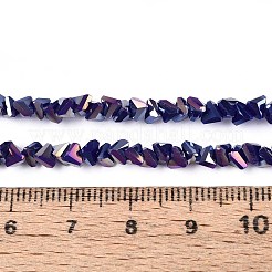 Гальванические непрозрачные стеклянные бусины GLAA-N022-4mm-20