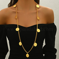 Роскошные длинные ожерелья с кисточками из латунных монет в ближневосточном стиле для женских вечеринок MV3335