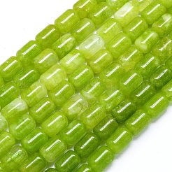 Натуральный Malaysia нефритовые бусы пряди&nbsp;G-B165-EM-8x12mm