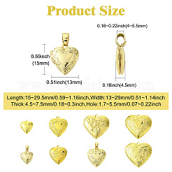 8шт 8 стиля латунные подвески-медальоны&nbsp;KK-CJ0003-60