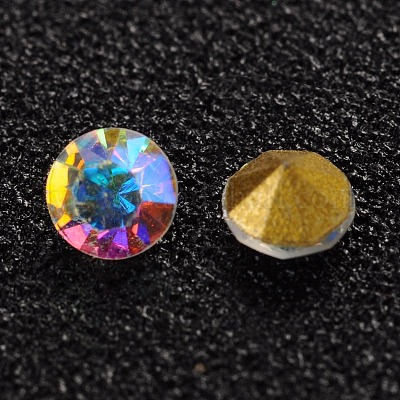 Конусные стеклянные стразы CR4mm11Y-1-1