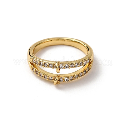 Латунные микро-паве KK-NH0007-11G-1