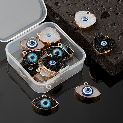 Подвески из смолы в стиле друзы RESI-LS0001-17-1