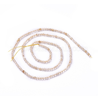 Нити бусин из натурального рутилированного кварца&nbsp;LS-G-G991-A01-1