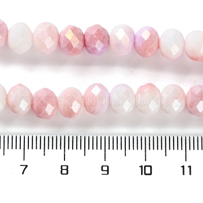 Стеклянные бусины с гальваническим покрытием  LAMP-S068-02E-1