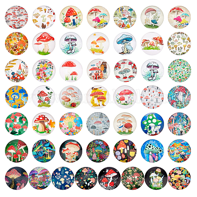 Кабошоны из стекла GLAA-PH0002-28B-1