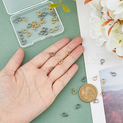 40 шт. 2-х цветные дужки из нержавеющей стали 304 STAS-FH0002-12-1