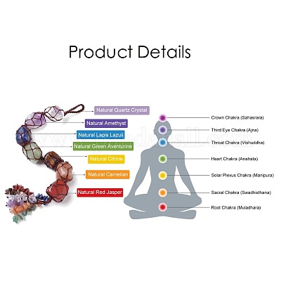 Чакра ювелирные изделия HJEW-L024-01-1