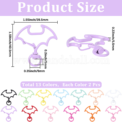 26 шт. двухцветные поворотные застежки из сплава с напылением FIND-SC0017-68-1