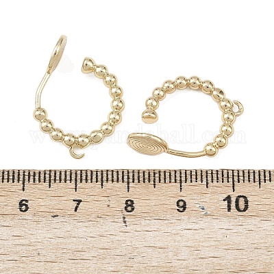 Медные серьги-манжеты KK-F921-08A-G-1