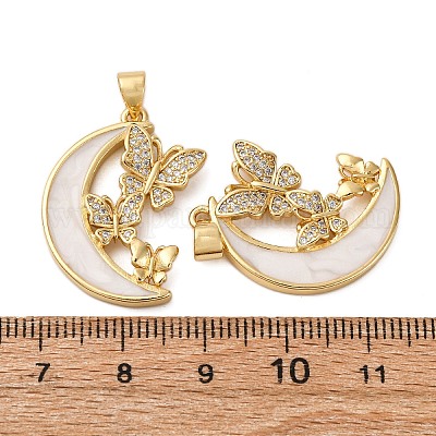 Латунные микро проложить кубического циркония подвески KK-D390-12G-1